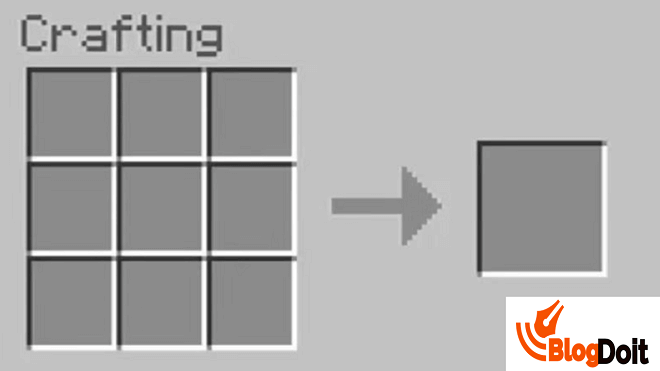 How to Craft Minecraft Furnace - Step 04