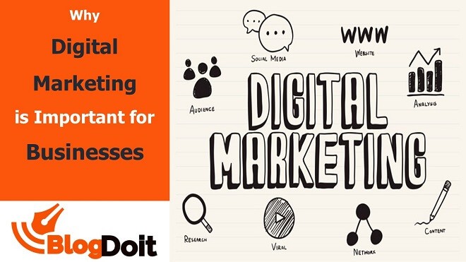 Why Digital Marketing is Important for Businesses Feature Image - BlogDoit